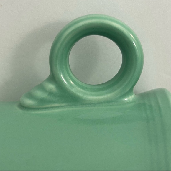2 Fiesta Circle Handle Mugs, light green and dark Jade - Picture 8 of 12